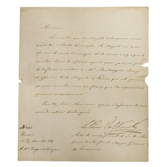 Two historic letters enter the Breguet Museum 