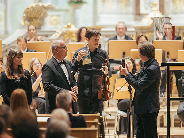 German watchmaker honours American violinist’s cultural commitment