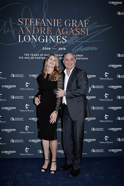 Ten years of partnership with Stefanie Graf and Andre Agassi