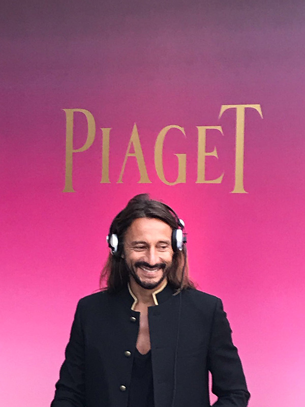 Bob Sinclar performed live at the Piaget Sunlight Journey exhibition