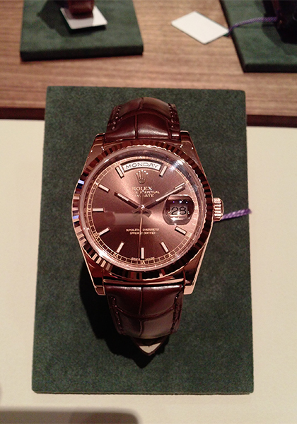 The one that got away: 2013 Rolex Day-Date with leather strap
