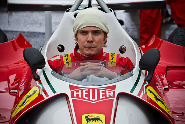 The Heuer crest was omnipresent in Formula 1 in those years, especially at Ferrari. © Rush/Jaap Buitendijk