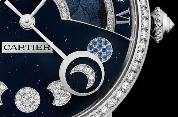 Cartier Rotonde Jour Nuit Phases de Lune retrogrades 