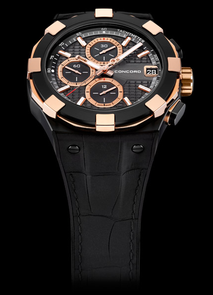 Concord Chronograph C1 Black and Gold, ref.0320227