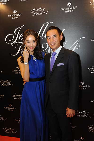 Jeremy Lim of Cortina Watches and actress Sonia Sui