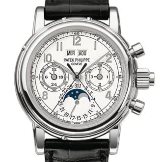 Split seconds chronograph with 30 minute counter and perpetual calendar
