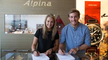 Charlotte Chable and Luca Aerni, new ambassadors - Alpina