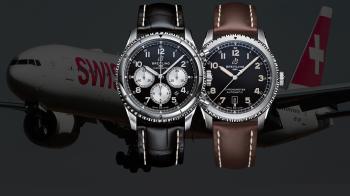 All aboard with SWISS - Breitling