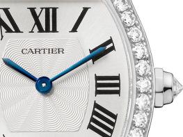 Tortue watch small model in white gold with diamonds - Cartier