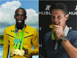 Usain Bolt & Justin Rose, gold and records - Hublot