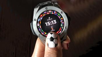 The Hublot / FIFA smartwatch, tested on the ground in Moscow - Hublot