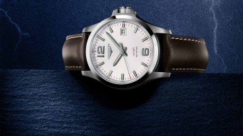 Longines adorns its Conquest V.H.P. with leather  - Longines 