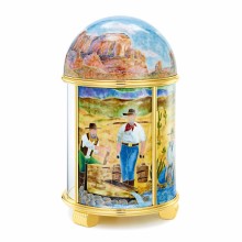 Dome Table Clock - The Gold Seekers