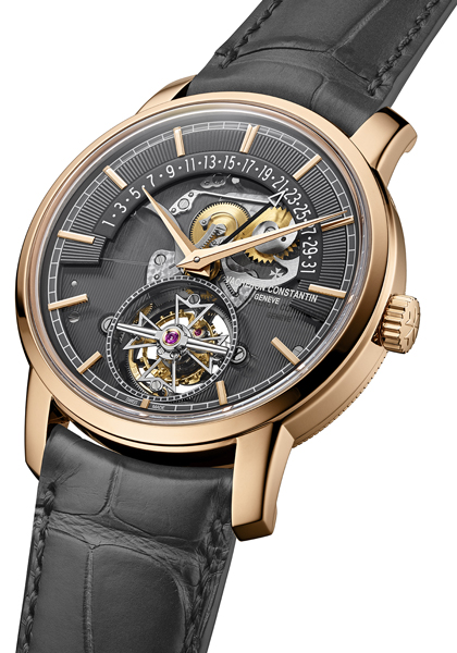 Traditionnelle tourbillon retrograde date openface