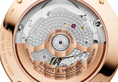 Clifton Baumatic, rose gold, stainless steel