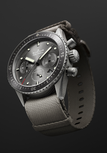 new Colours and Materials for the Fifty Fathoms Bathyscaphe Flyback Chronograph 