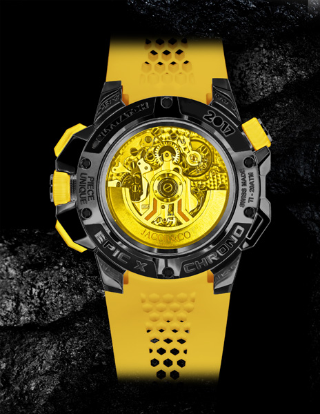 Caseback of the Epic X Chronograph for Only Watch 2017