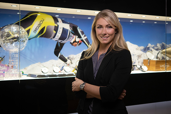Mikaela Shiffrin visits the headquarters in Saint-Imier