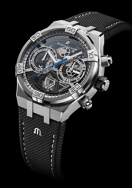 The graphic power of the Aikon Chronograph Skeleton