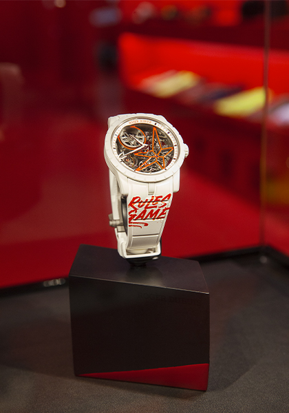 Roger Dubuis Paints Downtown Red