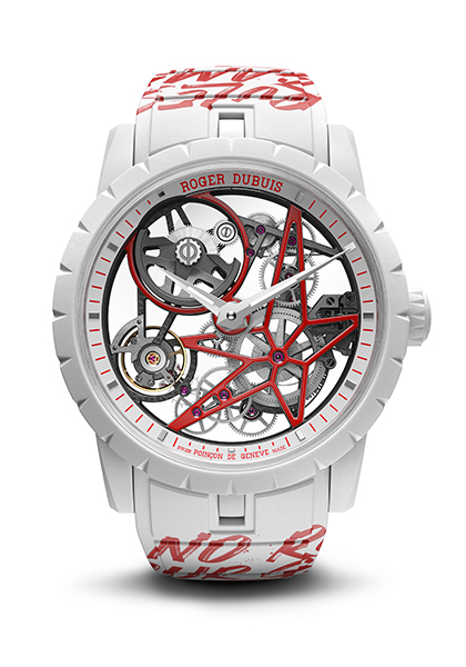 Roger Dubuis Paints Downtown Red