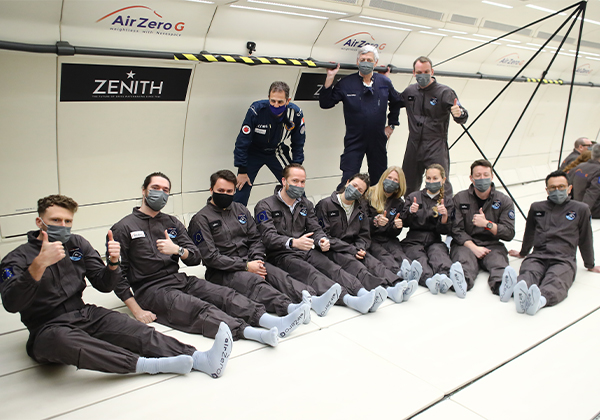 Flying High with Zenith in Zero Gravity