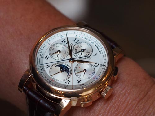 A. Lange & Söhne on the wrist. © Roberta Naas
