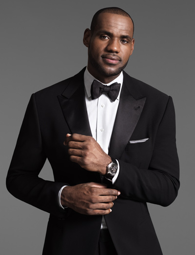 LeBron James at the top