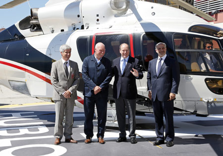 On Monaco helipads
