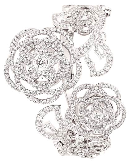 Montre Camélia Brodé Dual Time