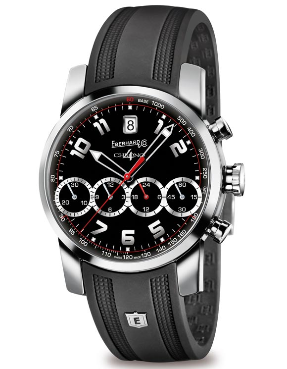 Eberhard-Chrono 4, 40 mm, acier, ref. 31041