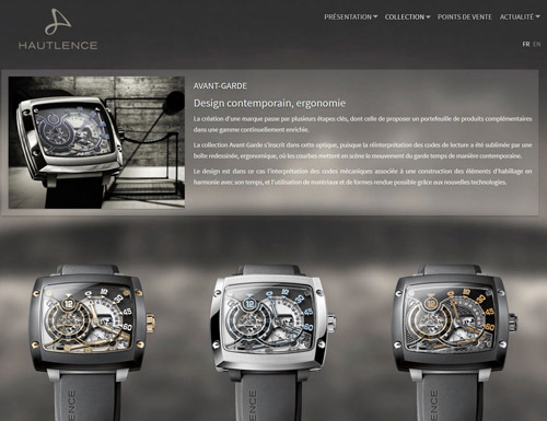 Hautlence website 
