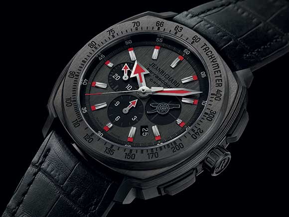 Jeanrichard Terrascope Chronograph Arsenal limited edition with carbon fibre case