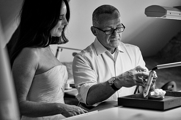 Madeleine Stowe et Pascal Raffy