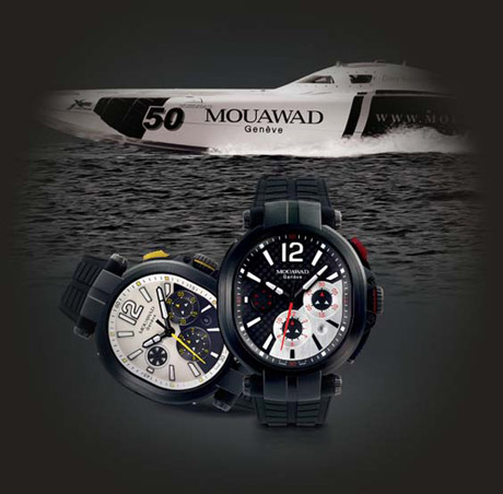 Mouawad Grand Ellipse Sport chronographe Powerboat