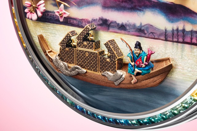 Escales Autour du Monde: Escale au Mont Fuji Pocket Watch