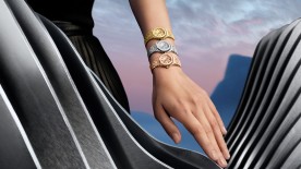Trio of 23mm Royal Oak Mini models in yellow, white and pink gold © Audemars Piguet
