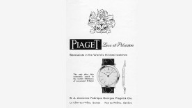 Piaget advertisement from 1948 celebrating ultra-thin watchmaking © Piaget