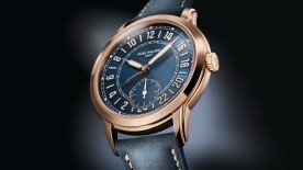L’autre option GMT de Patek Philippe, l’indication de deux fuseaux sur 24 heures de la Calatrava Réf. 5224R © Patek Philippe 