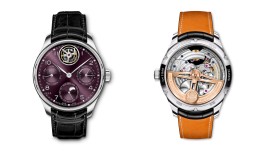 Portugieser Perpetual Calendar Tourbillon in Platinum with a Purple Dial © IWC Schaffhausen