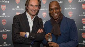 Ian Wright helps launch special Arsenal watch and clock set - Jeanrichard