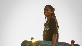 Skateboarding with World Champion Longboard Dancer Marina Correia - Maurice Lacroix