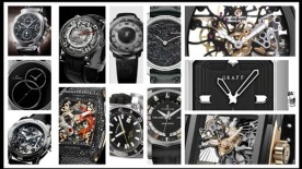 A range of styles happily mix it up with black - Black watches