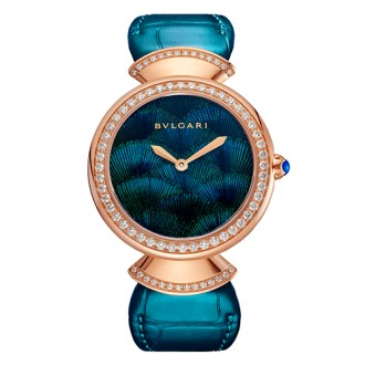 Divas’ Dream Peacock Feather Marquetry © Bulgari
