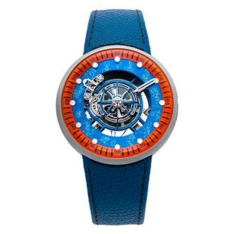 Space Jam Tourbillon blue strap © Kross Studio