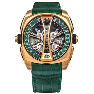 Klepcys Vertical Skeleton Tourbillon Malachite © Cyrus
