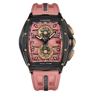 Chrono GMT Black Steel/Salmon © Cvstos