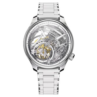 Chapitre 4 Tourbillon Squelette Ice White © BA111OD