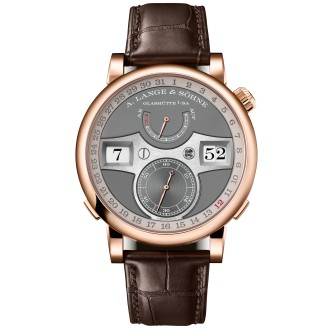 The new ZEITWERK DATE in pink gold ©A. Lange & Söhne