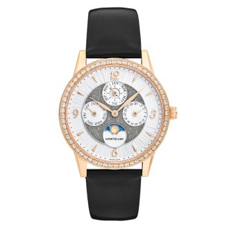 Montblanc Bohème Perpetual Calendar rose gold and black bracelet © Montblanc